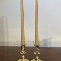 Pair of Solid Brass Taper Candle Holders – Baldwin