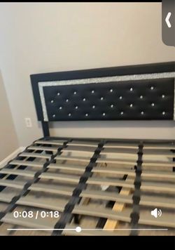 Queen Size Headboard Black