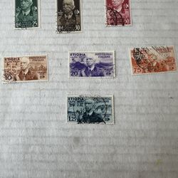 1936 Ethiopian Italian Occupation Complete Set Of 7 Stamps Used