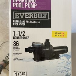 Everbilt In-Ground Pool Pump 1.5 Variable Speed 