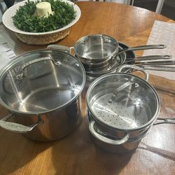10 Piece Stainless Steel Cookware Set