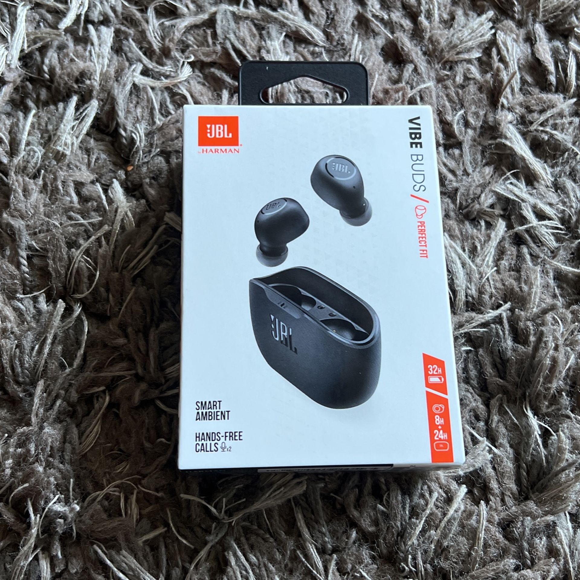 JBL Vibe Buds True Wireless Headphones - Black