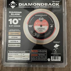Diamondback Professional Precision, Diamond Blade, 10 Inch 5/8 Arbor