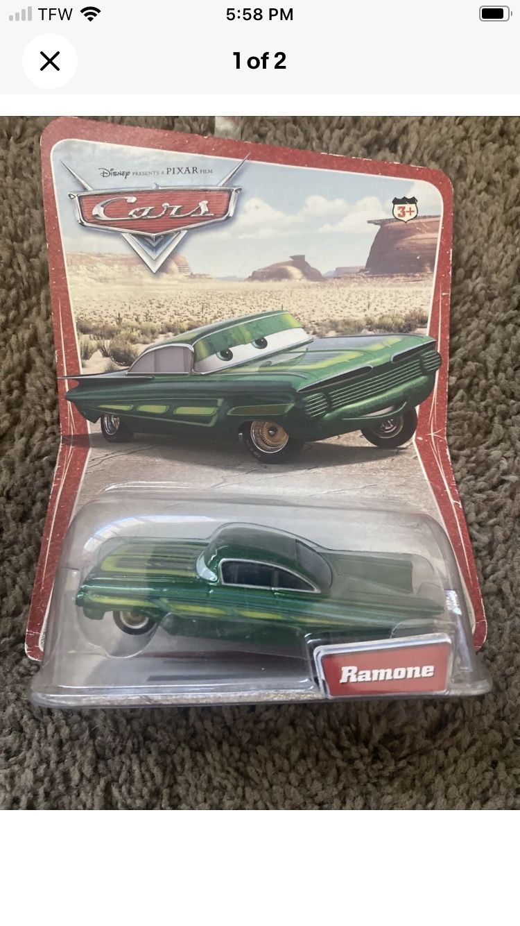 Sealed 2006 Disney Cars World Of Cars Ramone green Diecast