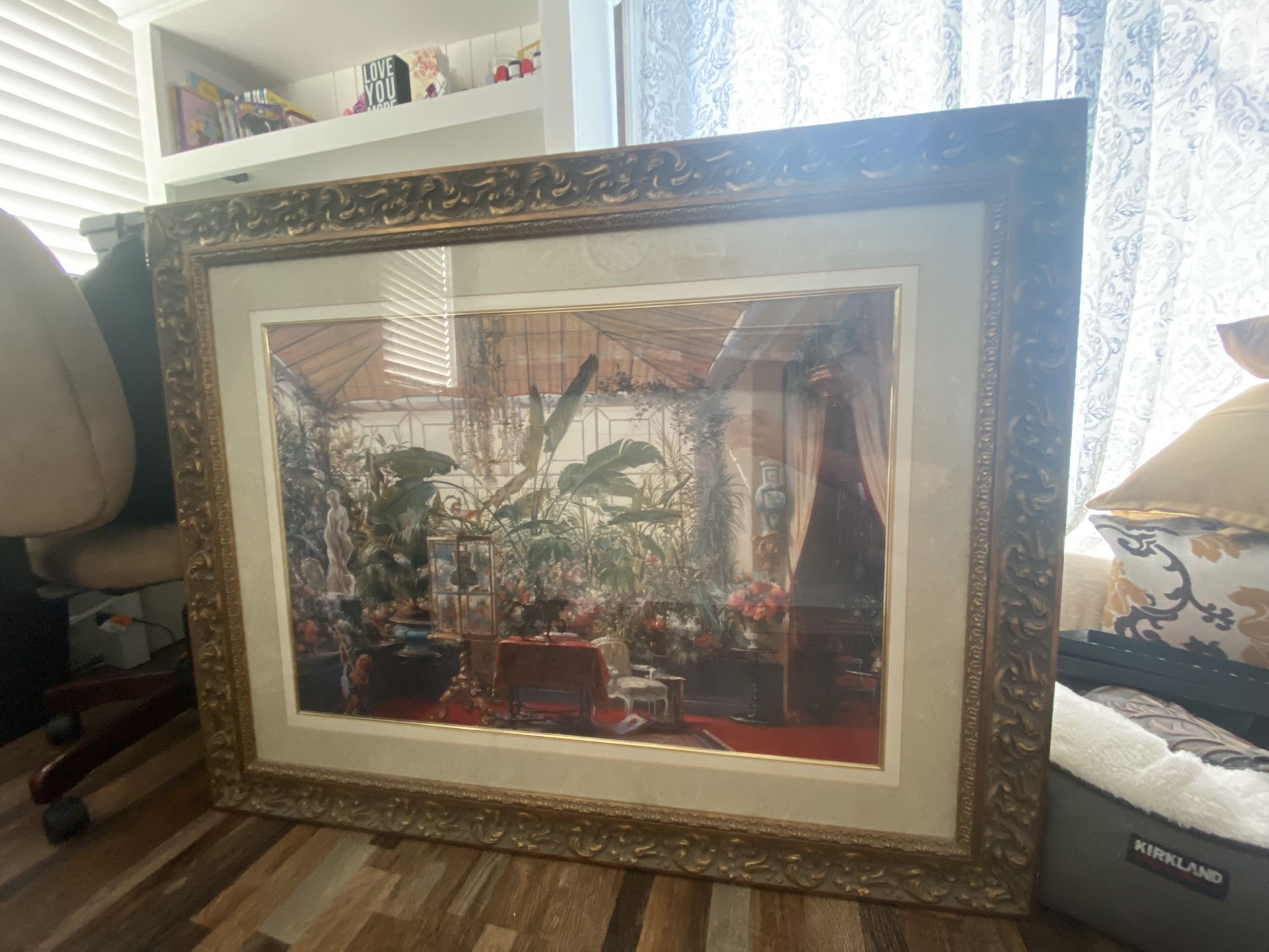 Large Ornate Framed Wall Art – Gold Baroque Frame – 40”+