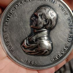 Collectors Coin James Polk Indian Peace Metal