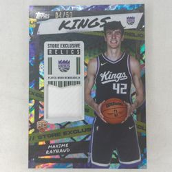 2025-26 Maxime Raynaud Topps Basketball Store Exclusive Relics Rookie 04/50