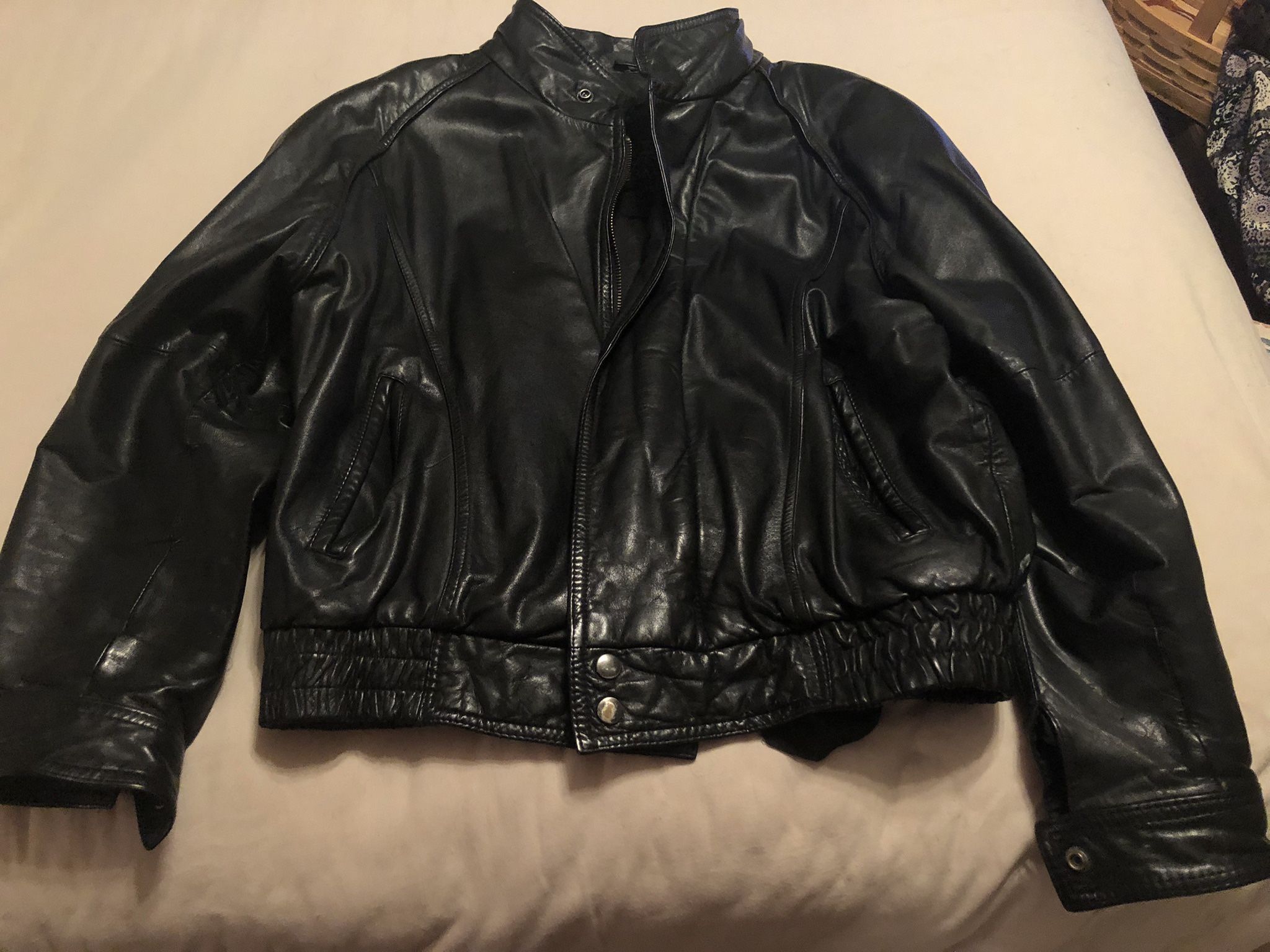 Men’s Black Leather Jacket