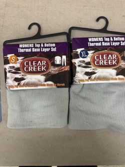 Clear Creek Thermal Base Layer Set – Small & XL – $5 or Bulk