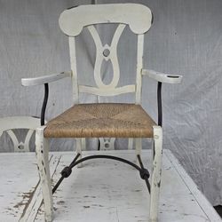 Vintage Rush Seat Chairs