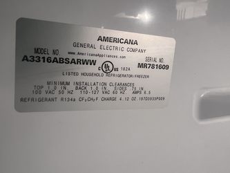 Americana refrigerator