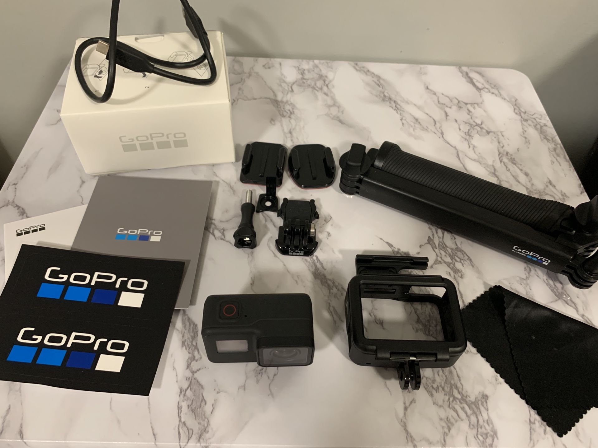 GoPro Hero7 Black with FREE 3-Way Grip Arm Tripod Bundle
