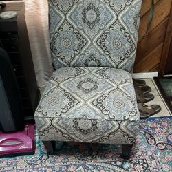 Elegant Armless Accent Chair
