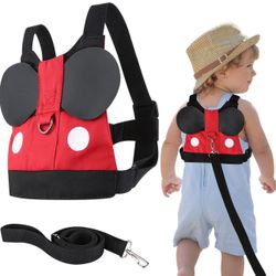 Mickey Mouse Toddler Leash Baby Harness Child Leash for Toddler Kids, Backpack Baby Kids Leash for Toddlers Age 1 2 3 4 5 Years Old Boys and Girls