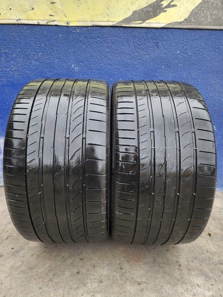 2 USED TIRES CONTINENTAL 285/30/19