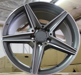 New 18" & 19" AMG Benz Gunmetal Finish Rims Wheels Fits Mercedes E63 C63 S63 C / E / S Class & SUV