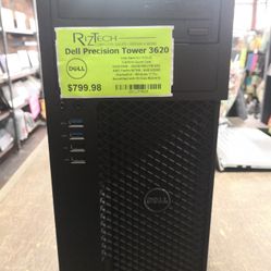 Dell Precision Tower 3620 - Intel Xeon E3-1270 v5, 32GB RAM, 256GB SSD + 1TB HDD, AMD FirePro W7100