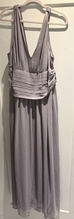 Silver Gray Formal Maxi Dress 22plus