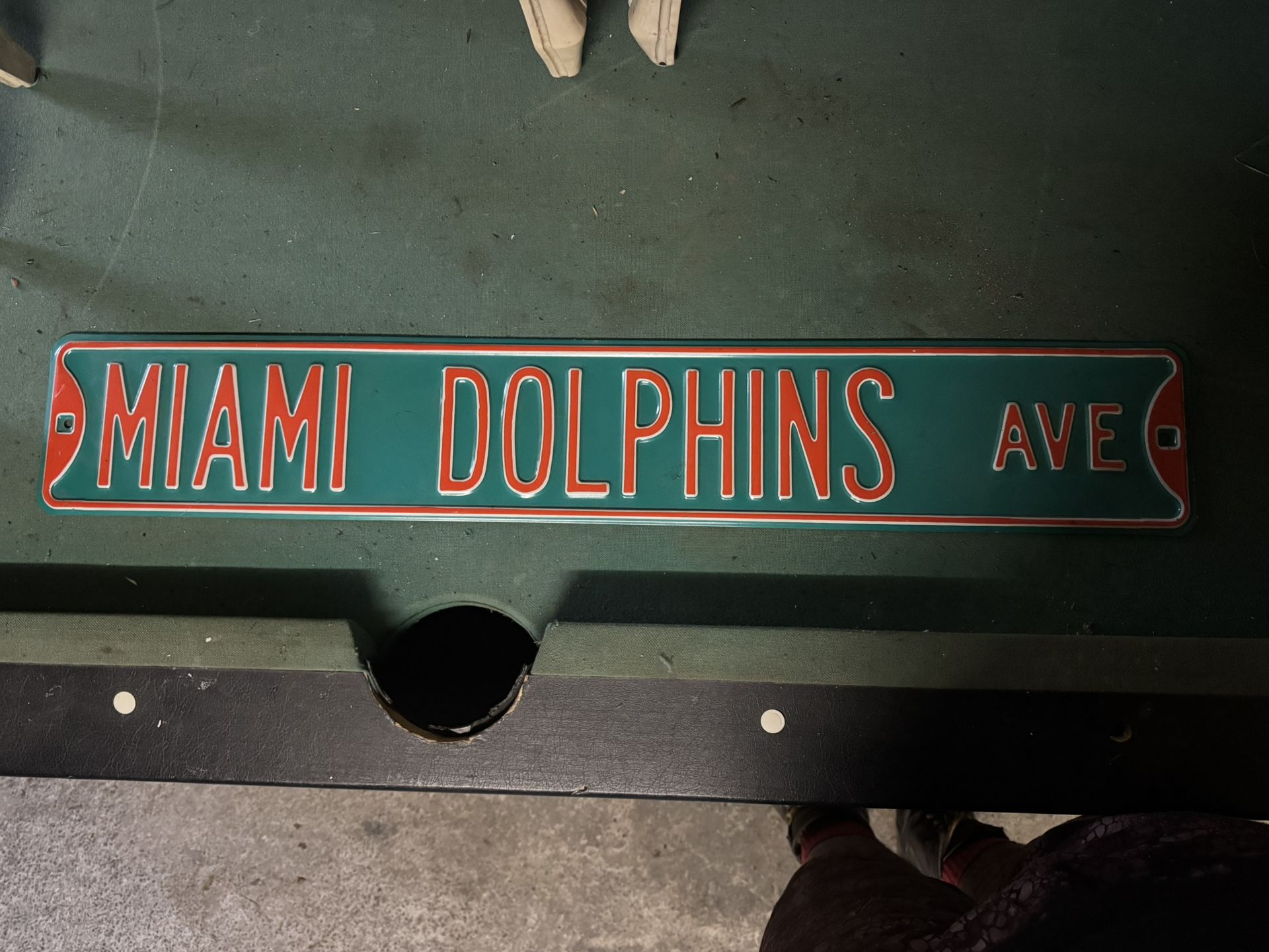 Miami Dolphins Ave Sign
