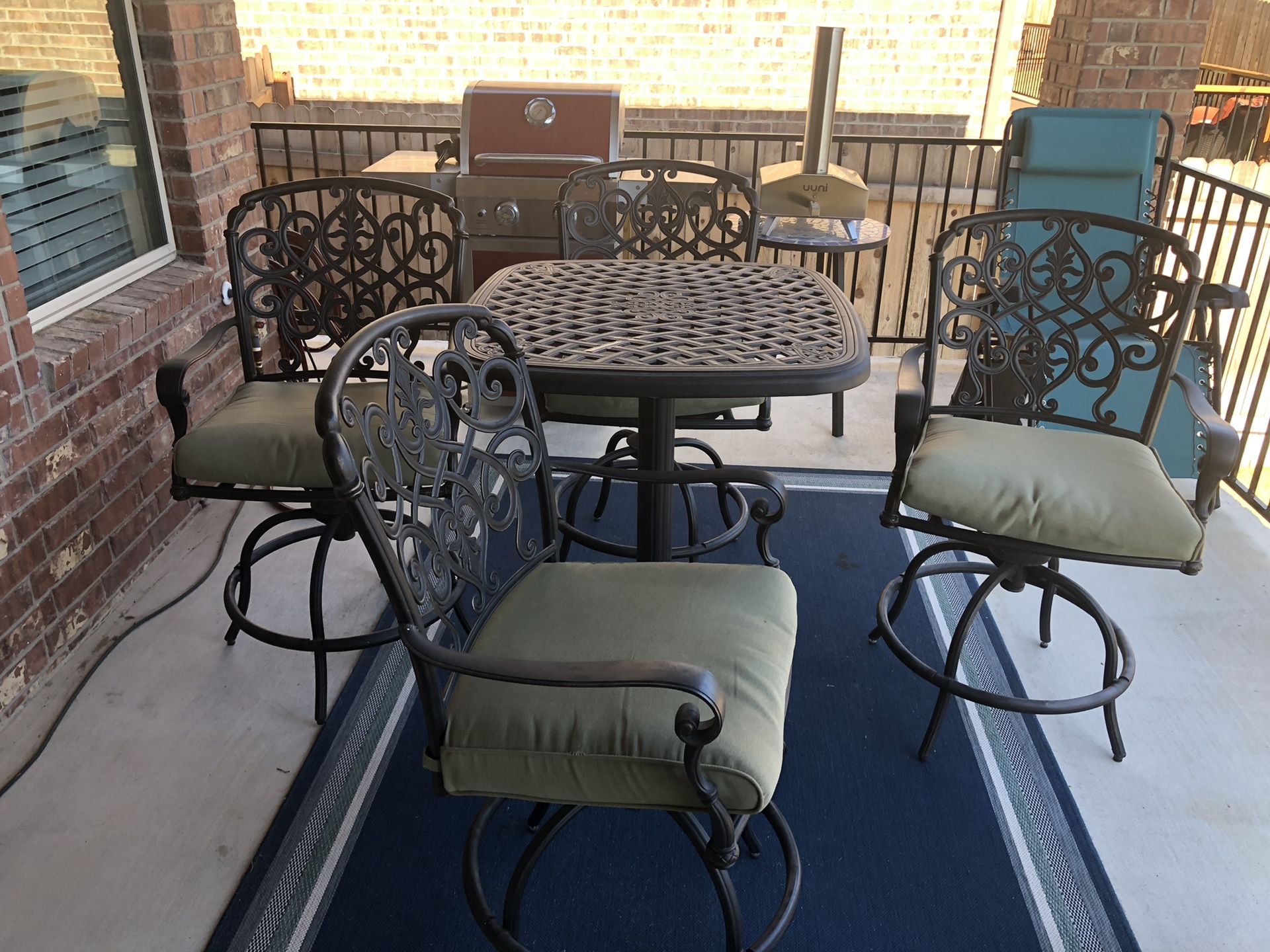 Patio furniture high table