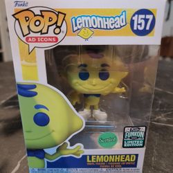 Funko Pop! Ad Icons Lemonhead Scented 2022 Funkon Shared Exclusive