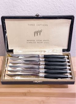 Three Captains Stainless Steel Steak Knife Set
