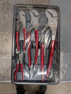 Mac Tools 4 piece set channel lock/ tounge and groove