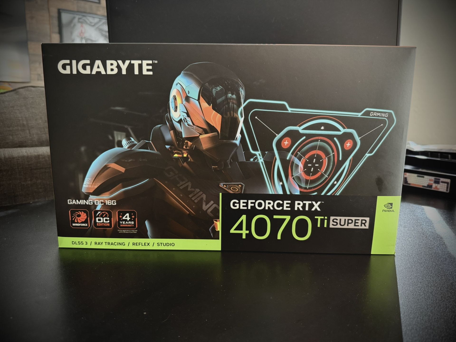Gigabyte Nvidia GeForce 16GB RTX 4070 Ti SUPER Gaming OC Edition GPU C Video Card