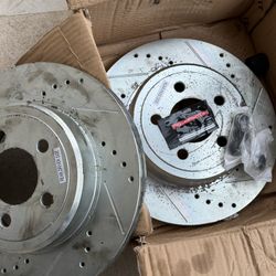 New Dodge Challenger Disc Brake Rotor-Cross-Drilled Slotted Power Stop AR8362XR 