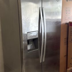 Whirlpool Stainless Steel Side-by-Side Refrigerator - Ice & Water