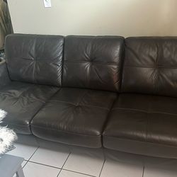 Leather Couch/ sofa