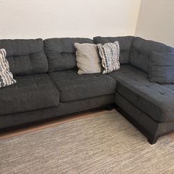 Dark Gray Sectional Couch 