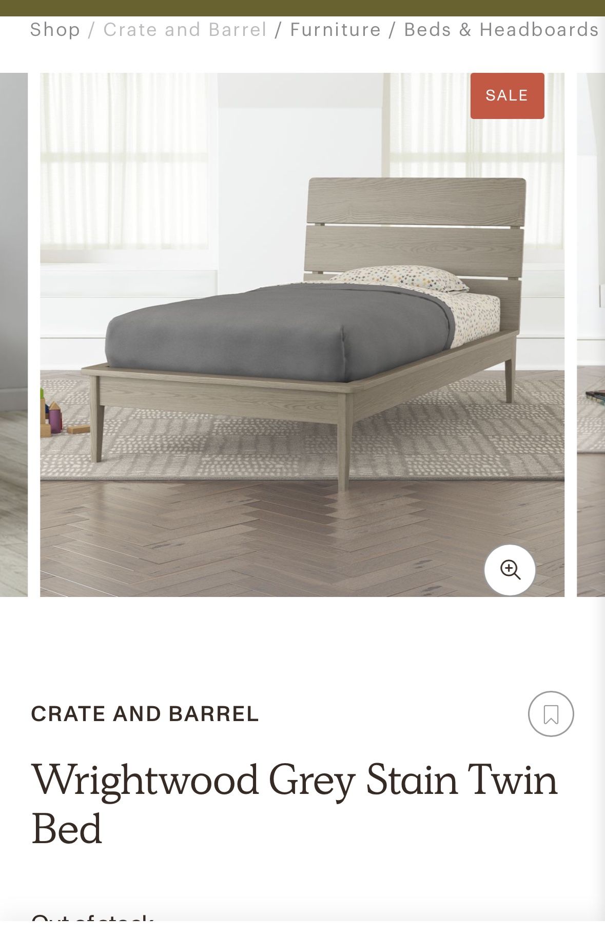 Crate And Barrel Twin Bed