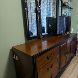Bedroom Dresser Set With Mirror And Headboard 