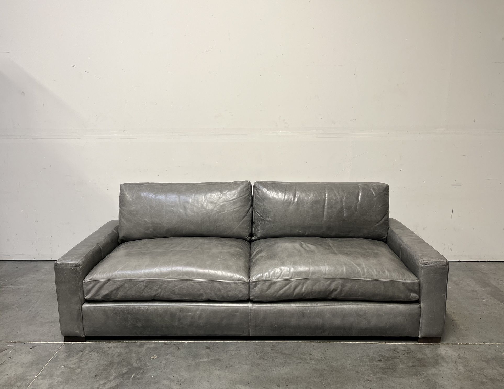 Restoration Hardware, Maxwell Leather Sofa