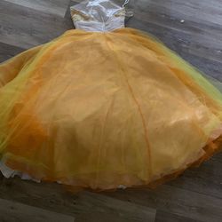 Orange party/quince dress
