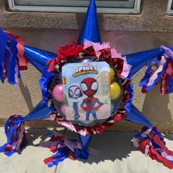 Spidey And His Amazing Friends Star Pinata With Balls 