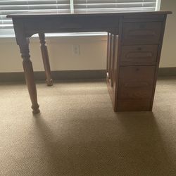 Antique Solid Oak Desk