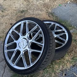 20’ helo rims chrome (all 4) offset 5x114.3mm