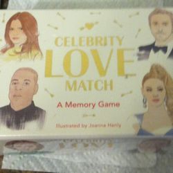 Celebrity Love Match Memory Game- Cute Box- SEALED, 2018
