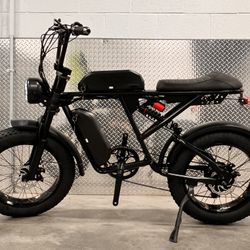 750 Watt Dual Battery Electric Ebike, 26ah Total Amp Batteries (Removable), 80 Mile Distance(short Seat)