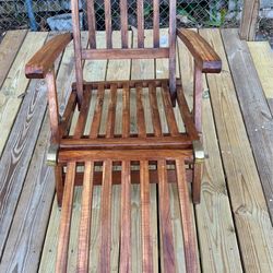 Seven Seas Teak Chaise Lounge