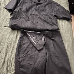 MENS XL STACY ADAMS BLACK 2 PIECE SUIT