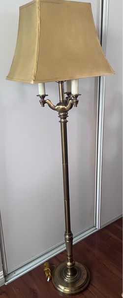 Brass floor lamp
