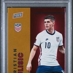 2022 Panini National Christian Pulisic Insert Gold /10 #N15 PSA 9 USA