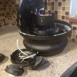 2 Used Ceiling Fans and Bathroom Light Still Working But Missing The String To Pull Fans