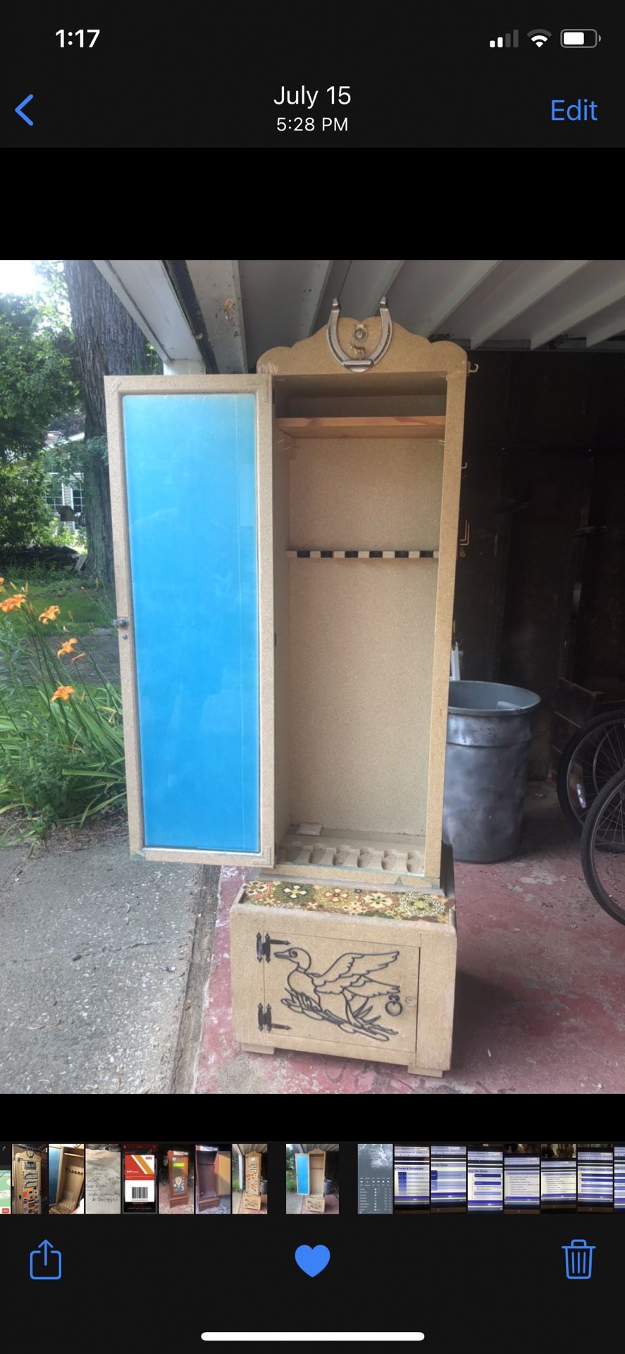 Wood Rifle Cabinet