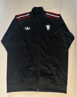 [Size M] Adidas Manchester United OG Track Jacket 25/26 Black Red White