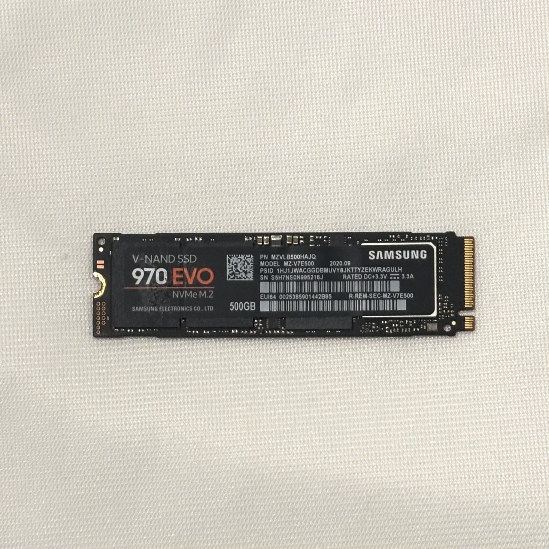 Samsung 970 EVO NVMe M.2 500GB