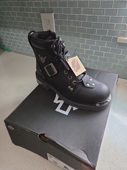 Mens Size 8 Harley Davidson Brake buckle boot